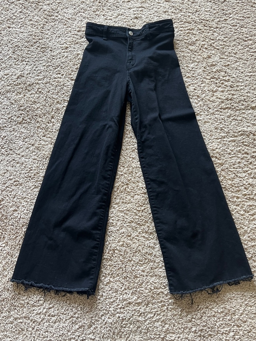 Women's Wide-Leg Black Jeans
